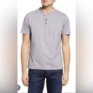 Robert Barakett Men’s Ranger Cotton Blend Henley - New With Tags
